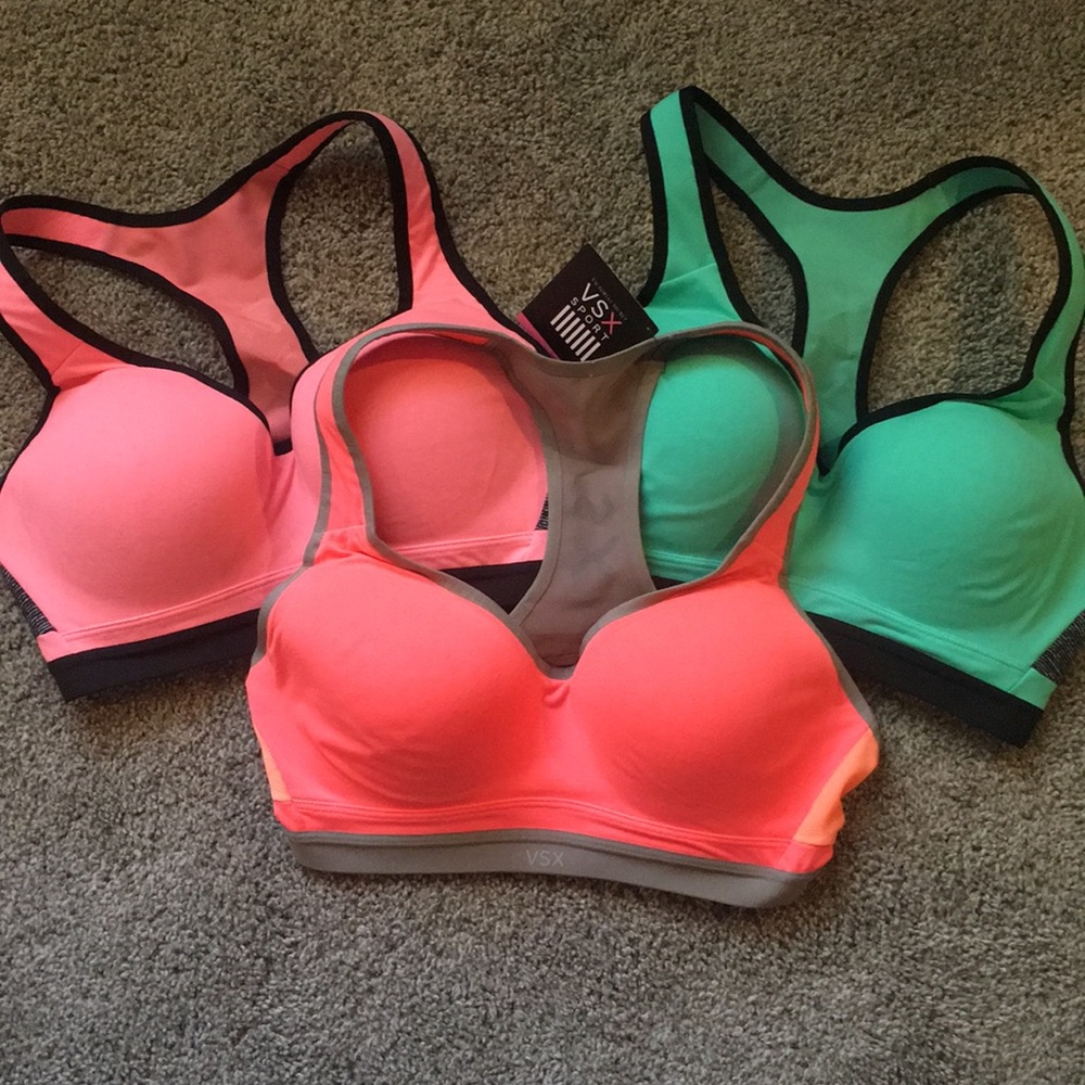 Set of 3 VSX sports bras by Victoria Secret